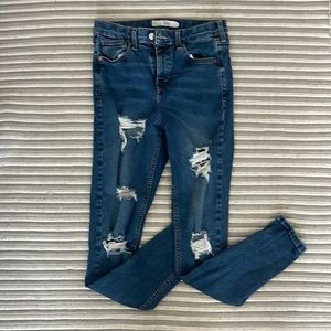 TOP SHOP RIPPED SKINNY JAMIES